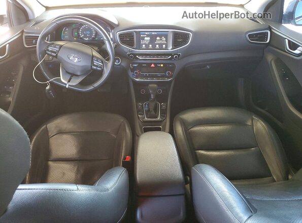 KMHC85LCXHU020958 2017 HYUNDAI IONIQ White Вид панелі приладів
