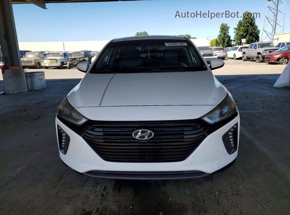 KMHC85LCXHU020958 2017 HYUNDAI IONIQ White Вид спереду