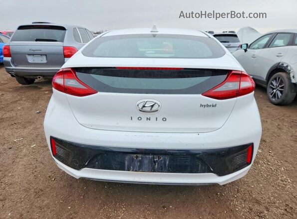 KMHC85LCXJU071687 2018 HYUNDAI IONIQ White Widok z tyłu
