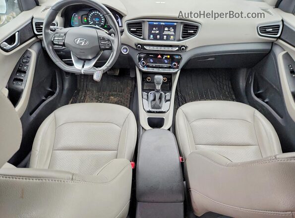 KMHC85LCXJU071687 2018 HYUNDAI IONIQ White Widok deski rozdzielczej