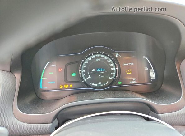 KMHC85LCXJU081765 2018 HYUNDAI IONIQ Серый Вид щитка приборов