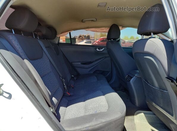 KMHC85LHXKU038671 2019 HYUNDAI IONIQ White Rear seats view