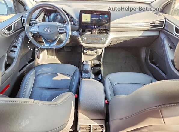 KMHC85LJ7LU061510 2020 HYUNDAI IONIQ White Widok deski rozdzielczej