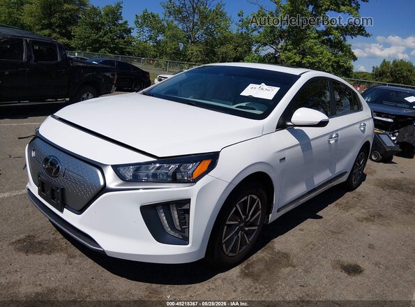 KMHC85LJXLU071240 2020 HYUNDAI IONIQ ELECTRIC White Առջևի ձախ երեք քառորդ տեսարան