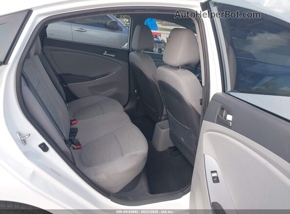 KMHCT4AE0GU044097 2016 HYUNDAI ACCENT White VIN კოდის სტიკერის ხედი