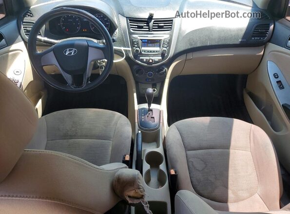 KMHCT4AE0HU190985 2017 HYUNDAI ACCENT Beige 