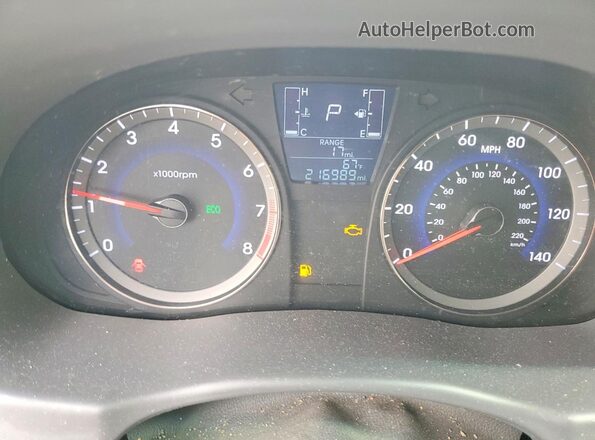 KMHCT4AE0HU242471 2017 HYUNDAI ACCENT White Instrument cluster view