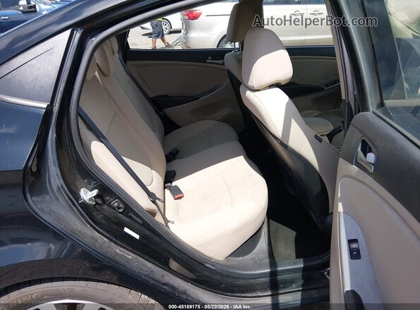 KMHCT4AE0HU353845 2017 HYUNDAI ACCENT Black VIN კოდის სტიკერის ხედი