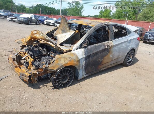 KMHCT4AE1GU027082 2016 HYUNDAI ACCENT Silver Przód lewy