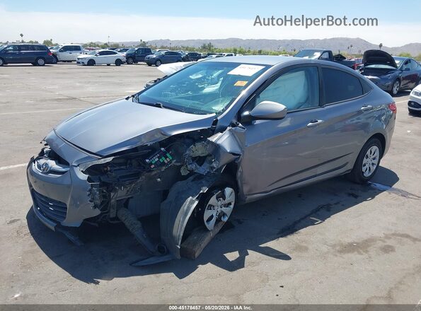 KMHCT4AE1GU113895 2016 HYUNDAI ACCENT Silver Przód lewy