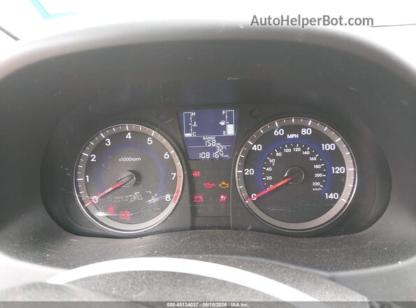 KMHCT4AE1GU129501 2016 HYUNDAI ACCENT White Widok tylnych siedzeń