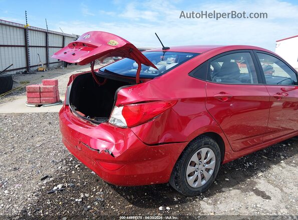 KMHCT4AE1GU986143 2016 HYUNDAI ACCENT Red Вид спереду