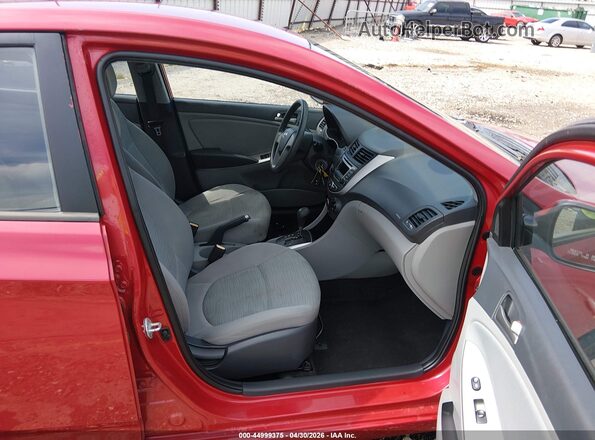 KMHCT4AE1GU986143 2016 HYUNDAI ACCENT Red Вид салону спереду