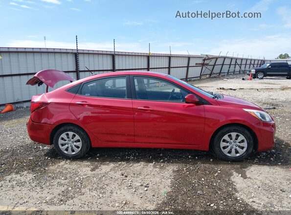 KMHCT4AE1GU986143 2016 HYUNDAI ACCENT Red Вид задньої частини салону