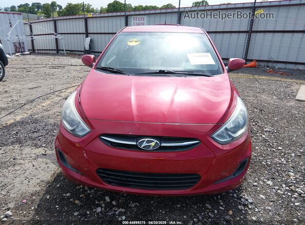 KMHCT4AE1GU986143 2016 HYUNDAI ACCENT Red Вид щитка приладів