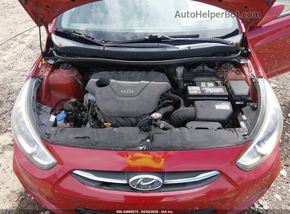 KMHCT4AE1GU986143 2016 HYUNDAI ACCENT Red Вид ззаду