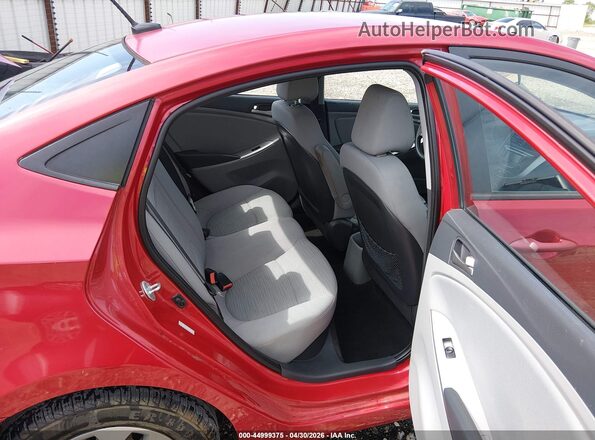KMHCT4AE1GU986143 2016 HYUNDAI ACCENT Red Вид наклейки з VIN-кодом