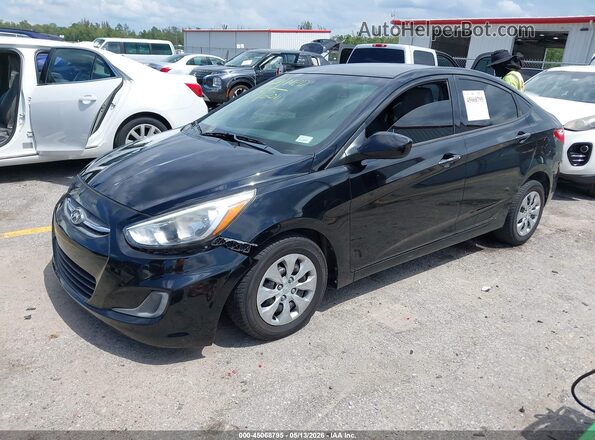 KMHCT4AE1HU352011 2017 HYUNDAI ACCENT Black Передня ліва чверть