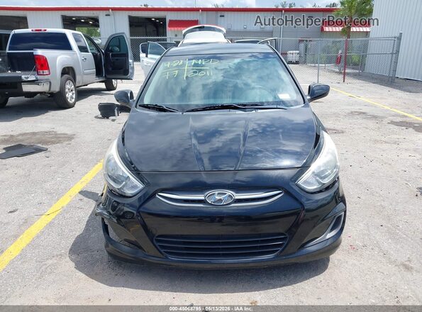 KMHCT4AE1HU352011 2017 HYUNDAI ACCENT Black Вид щитка приладів
