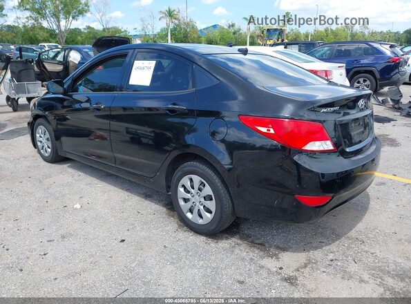 KMHCT4AE1HU352011 2017 HYUNDAI ACCENT Black Задня ліва чверть
