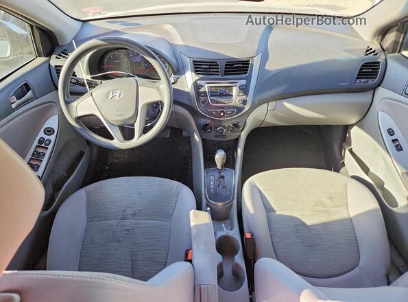 KMHCT4AE3GU161074 2016 HYUNDAI ACCENT Silver Dashboard view