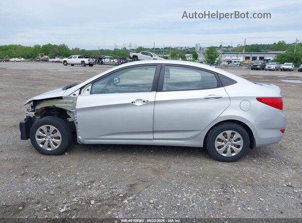 KMHCT4AE4GU077958 2016 HYUNDAI ACCENT Silver Սալոնի հետևի տեսք