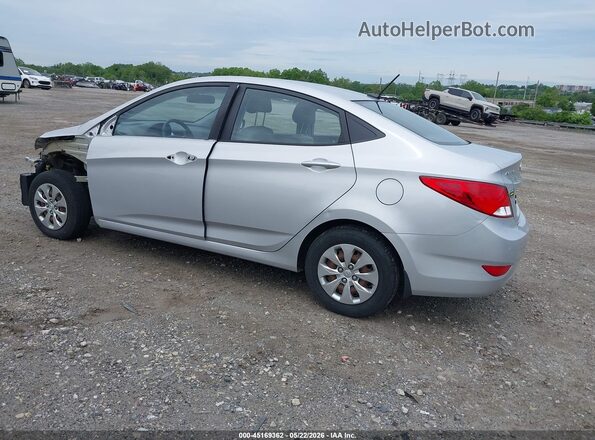 KMHCT4AE4GU077958 2016 HYUNDAI ACCENT Silver Հետևի ձախ