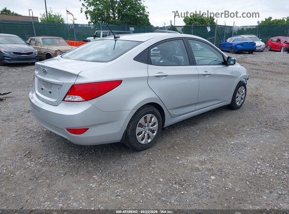 KMHCT4AE4GU077958 2016 HYUNDAI ACCENT Silver Հետևի աջ