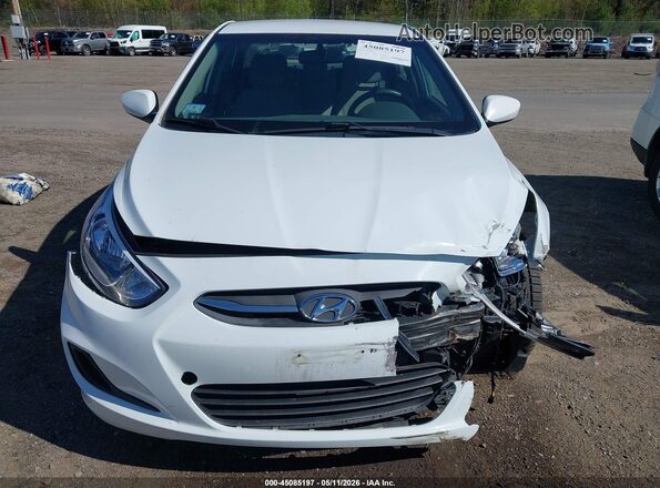KMHCT4AE5HU271433 2017 HYUNDAI ACCENT Белый Вид задней части салона