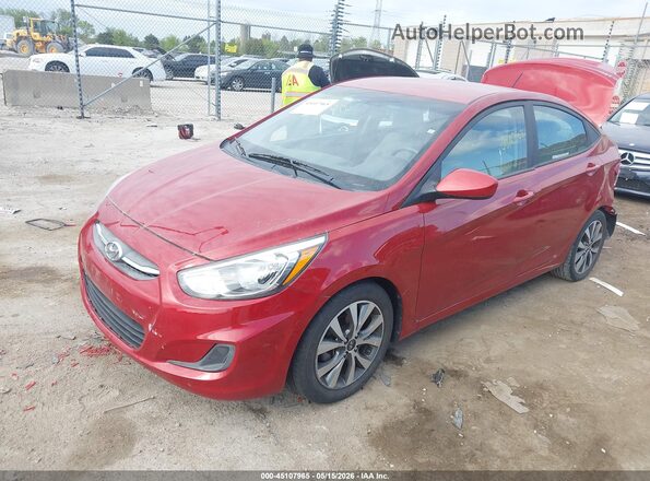 KMHCT4AE5HU360029 2017 HYUNDAI ACCENT Red Vista tres cuartos delantera izquierda