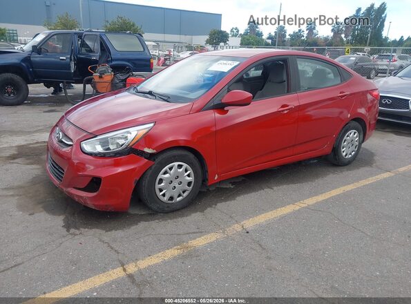 KMHCT4AE5HU378627 2017 HYUNDAI ACCENT Red 
