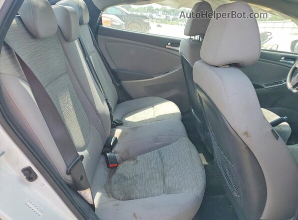 KMHCT4AE5HU381270 2017 HYUNDAI ACCENT White Rear seats view