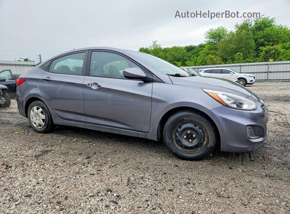 KMHCT4AE6HU283283 2017 HYUNDAI ACCENT Серый Передняя правая четверть