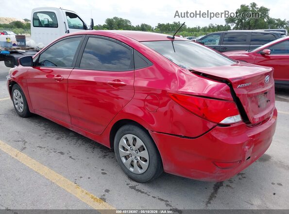 KMHCT4AE6HU321983 2017 HYUNDAI ACCENT Red Tył lewy