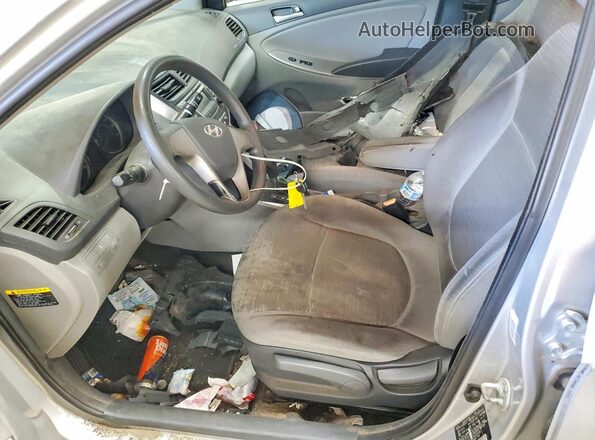 KMHCT4AE7GU057235 2016 HYUNDAI ACCENT Gray Вид салону спереду