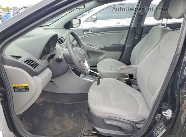 KMHCT4AE7GU969122 2016 HYUNDAI ACCENT Black წინა სალონის ხედი