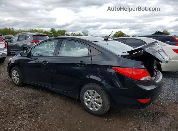 KMHCT4AE7GU969122 2016 HYUNDAI ACCENT Black უკანა მარცხენა