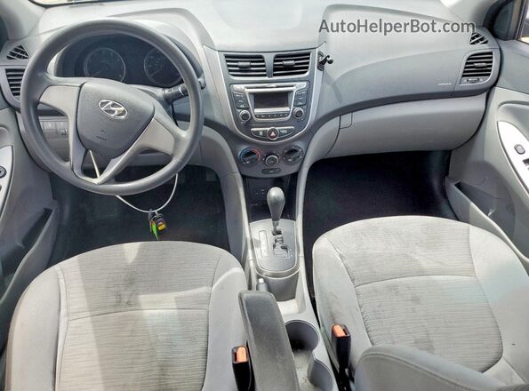 KMHCT4AE7GU990794 2016 HYUNDAI ACCENT Gray Dashboard view