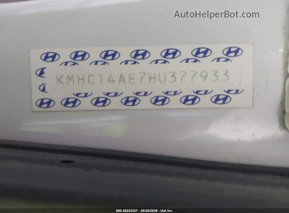 KMHCT4AE7HU377933 2017 HYUNDAI ACCENT White 