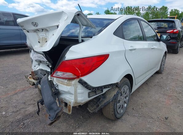KMHCT4AE8GU969100 2016 HYUNDAI ACCENT White Rear right