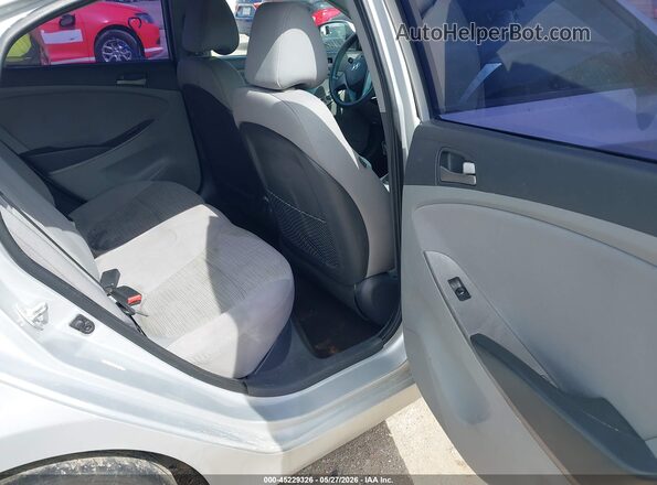 KMHCT4AE8HU193438 2017 HYUNDAI ACCENT Silver VIN კოდის სტიკერის ხედი