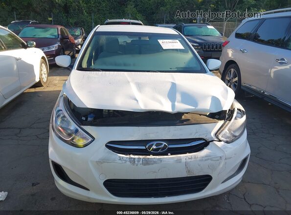 KMHCT4AE8HU203062 2017 HYUNDAI ACCENT White Vista del cuadro de instrumentos