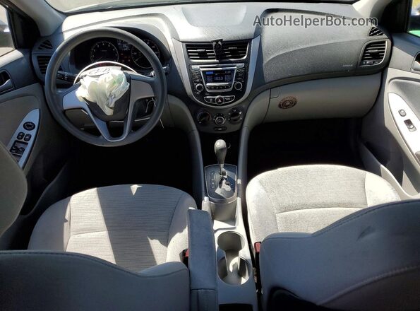 KMHCT4AEXGU109098 2016 HYUNDAI ACCENT Silver Vista del salpicadero