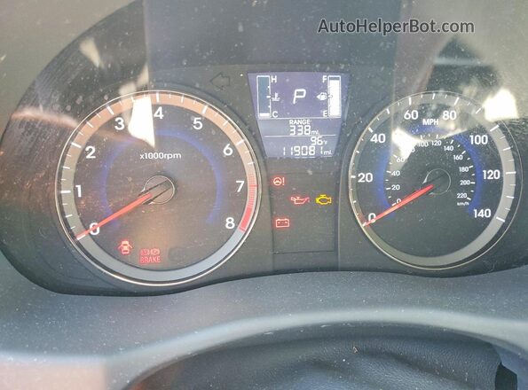 KMHCT4AEXGU109098 2016 HYUNDAI ACCENT Silver Vista del cuadro de instrumentos
