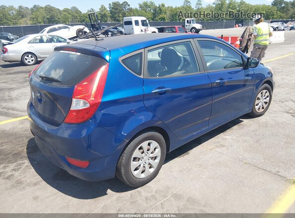 KMHCT5AE0HU318261 2017 HYUNDAI ACCENT Blue Задня права чверть