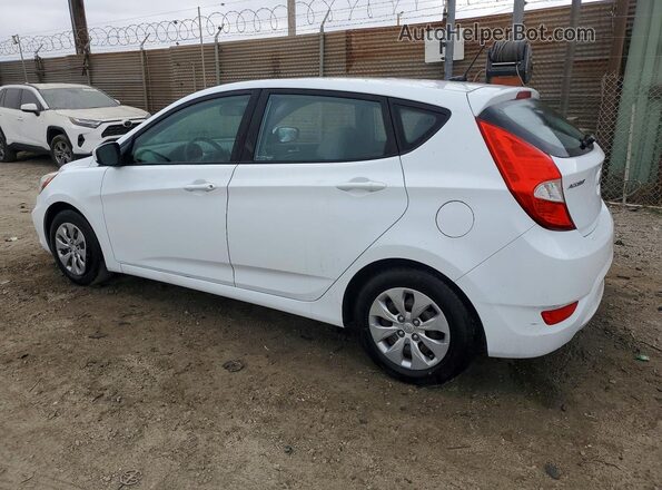 KMHCT5AE0HU351342 2017 HYUNDAI ACCENT White Задня ліва чверть