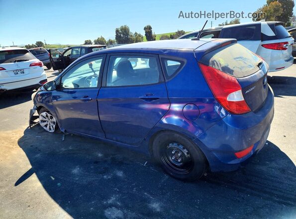 KMHCT5AE1GU243164 2016 HYUNDAI ACCENT Blue Trasero izquierdo
