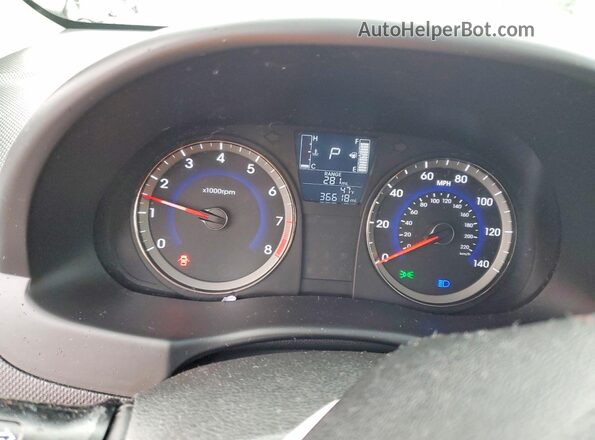 KMHCT5AE2HU327267 2017 HYUNDAI ACCENT Silver Вид щитка приладів