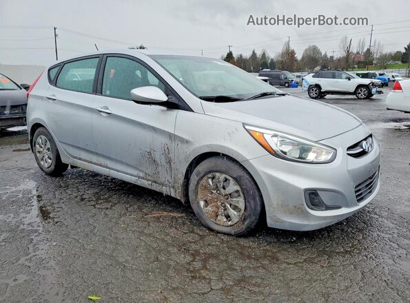 KMHCT5AE2HU327267 2017 HYUNDAI ACCENT Silver Передня права чверть