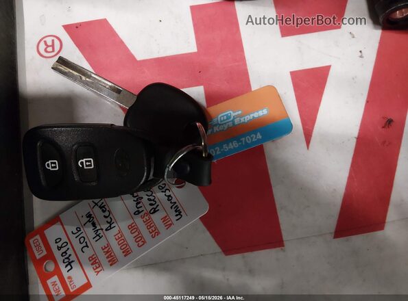KMHCT5AE4GU260461 2016 HYUNDAI ACCENT Red 